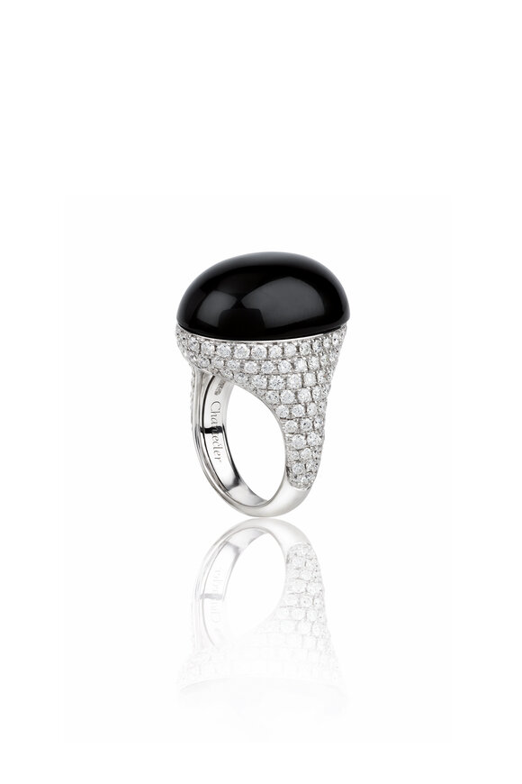 Chantecler Pavé Diamond & Black Onyx Ring