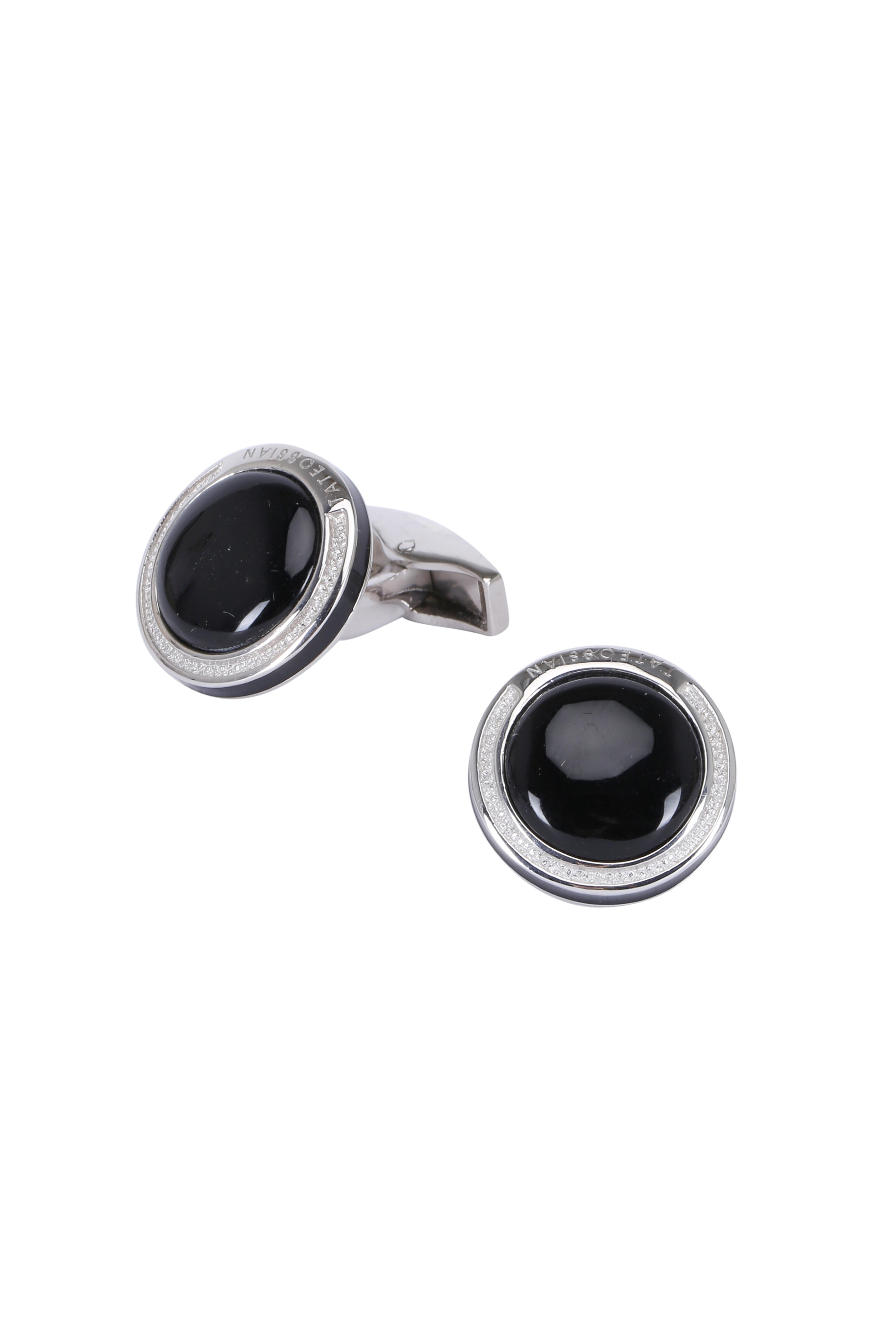 ◆TATEOSSIAN　カフス　No.402 Tateossian - Royal Brown Leather Cable Knot Cufflinks