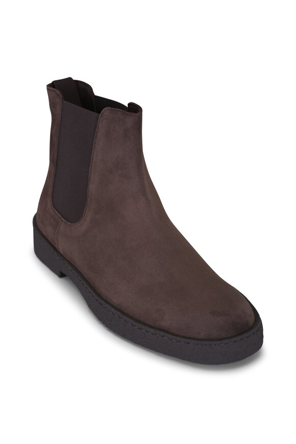 Common Projects Dark Brown Suede Chelsea Boot - view 1