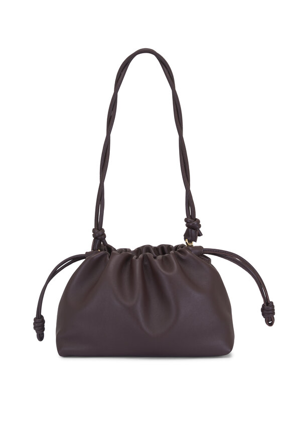 Loewe Medium Flamenco Dark Brownie Leather Clutch - view 2