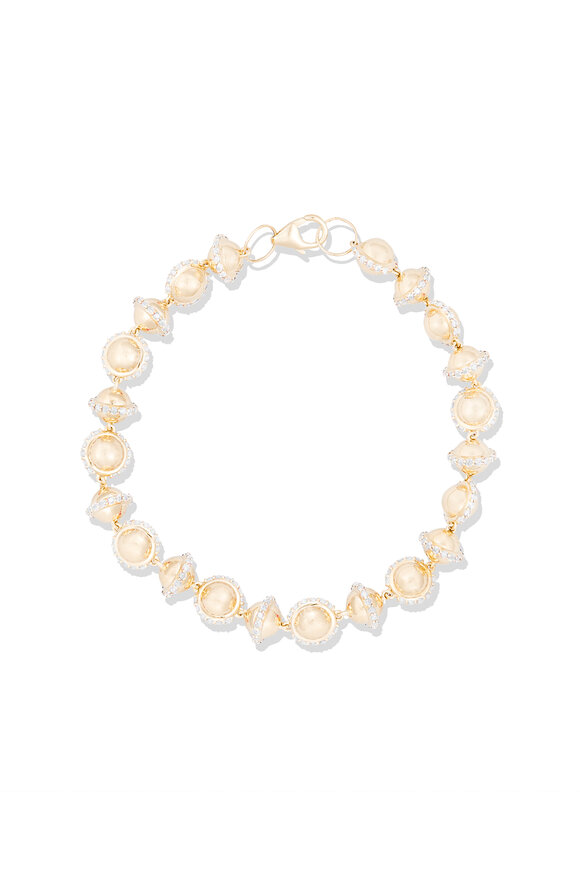 Campbell + Charlotte 14k Gold Revel Small Bead Bracelet