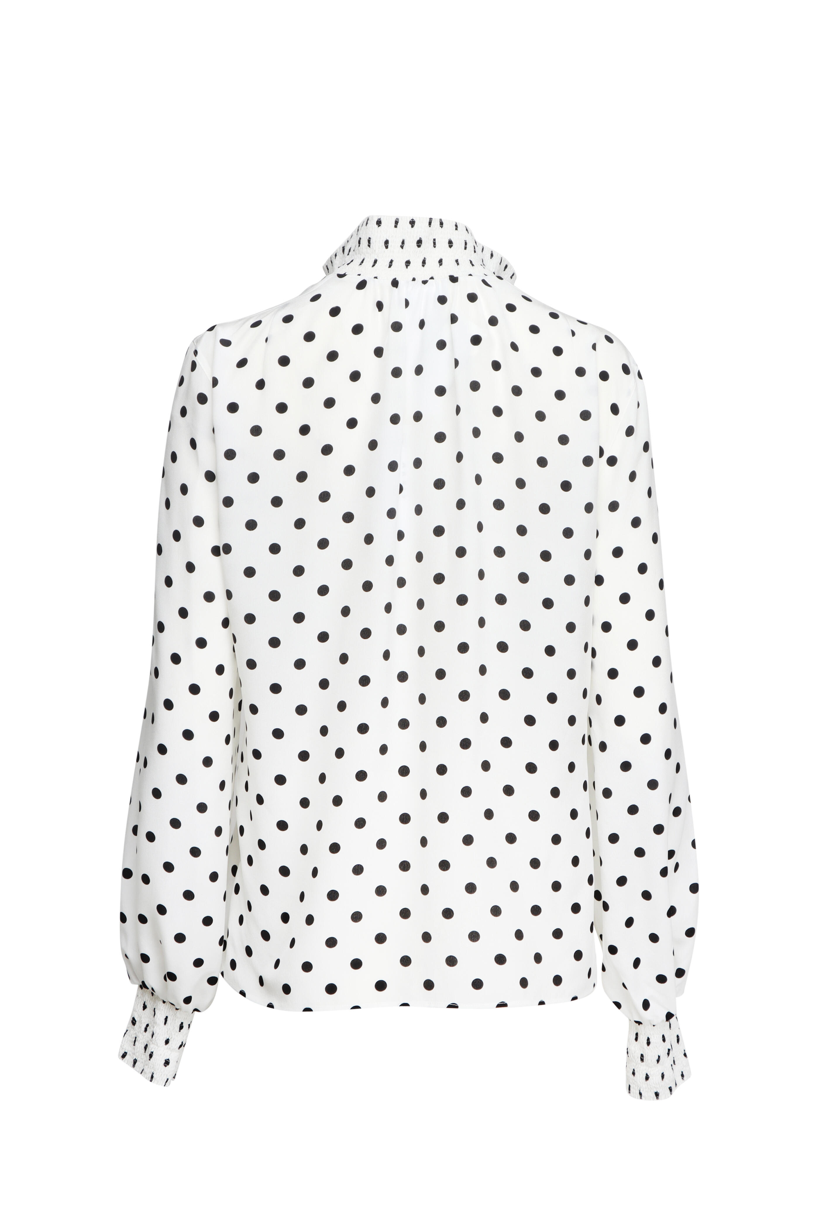 Akris Punto - Cream & Black Polka Dot Blouse