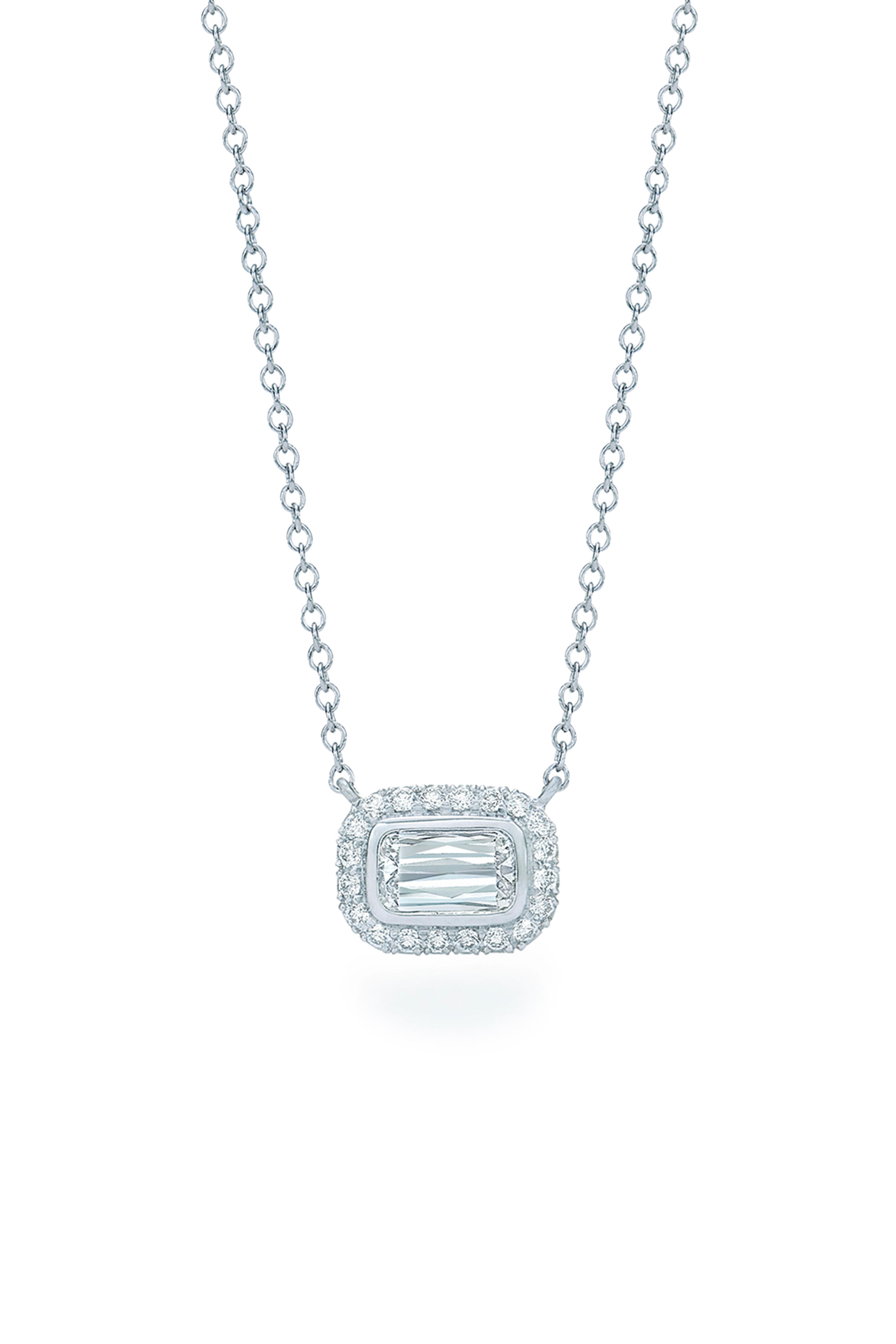 Kwiat - 18K White Gold Ashoka Diamond Necklace