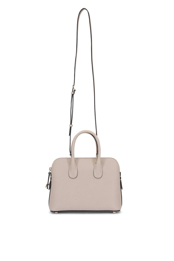 Valextra Mini My Logo Leather Top Handle Bag