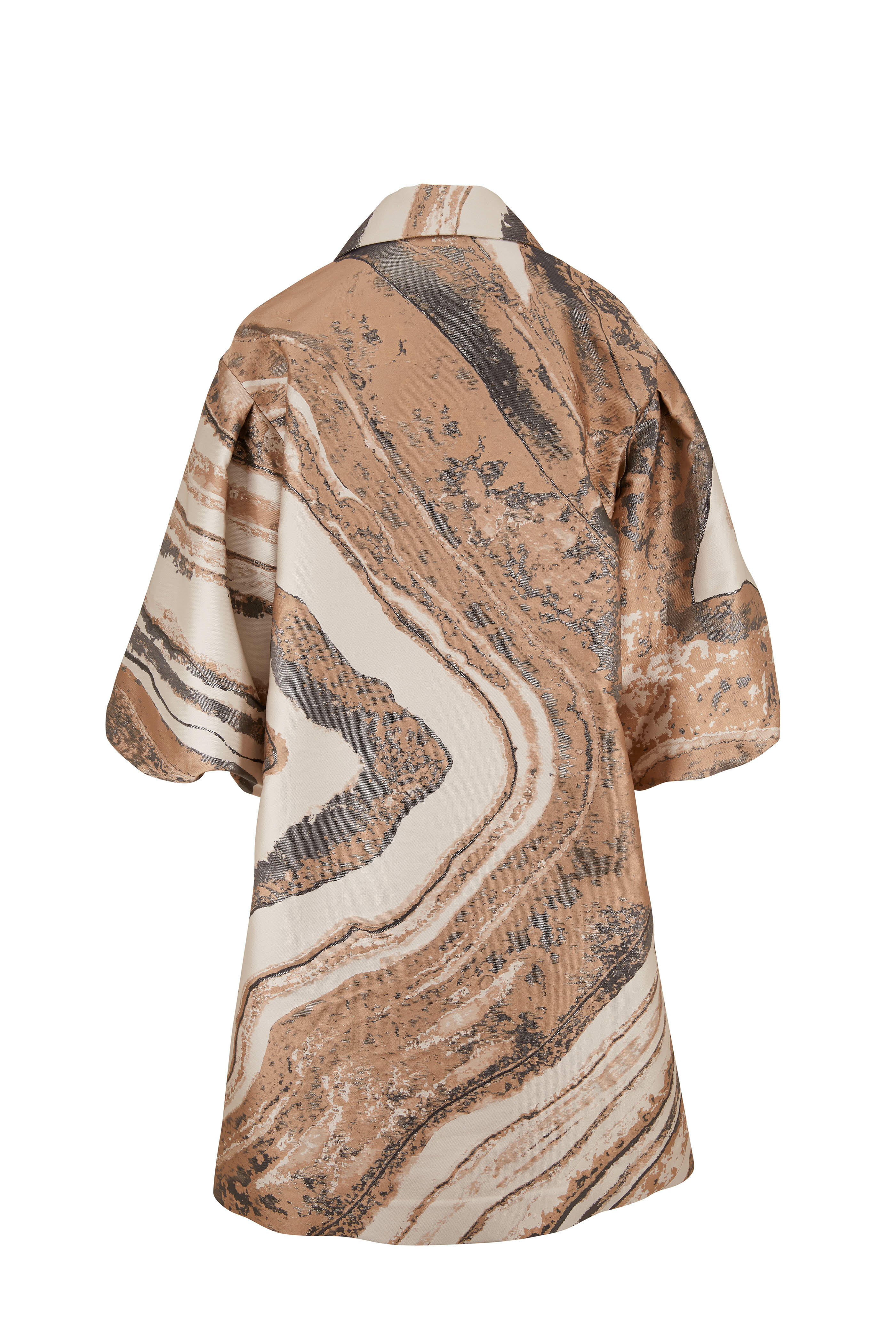 Lafayette 148 New York - Rosa Latte Multi Jacquard Coat