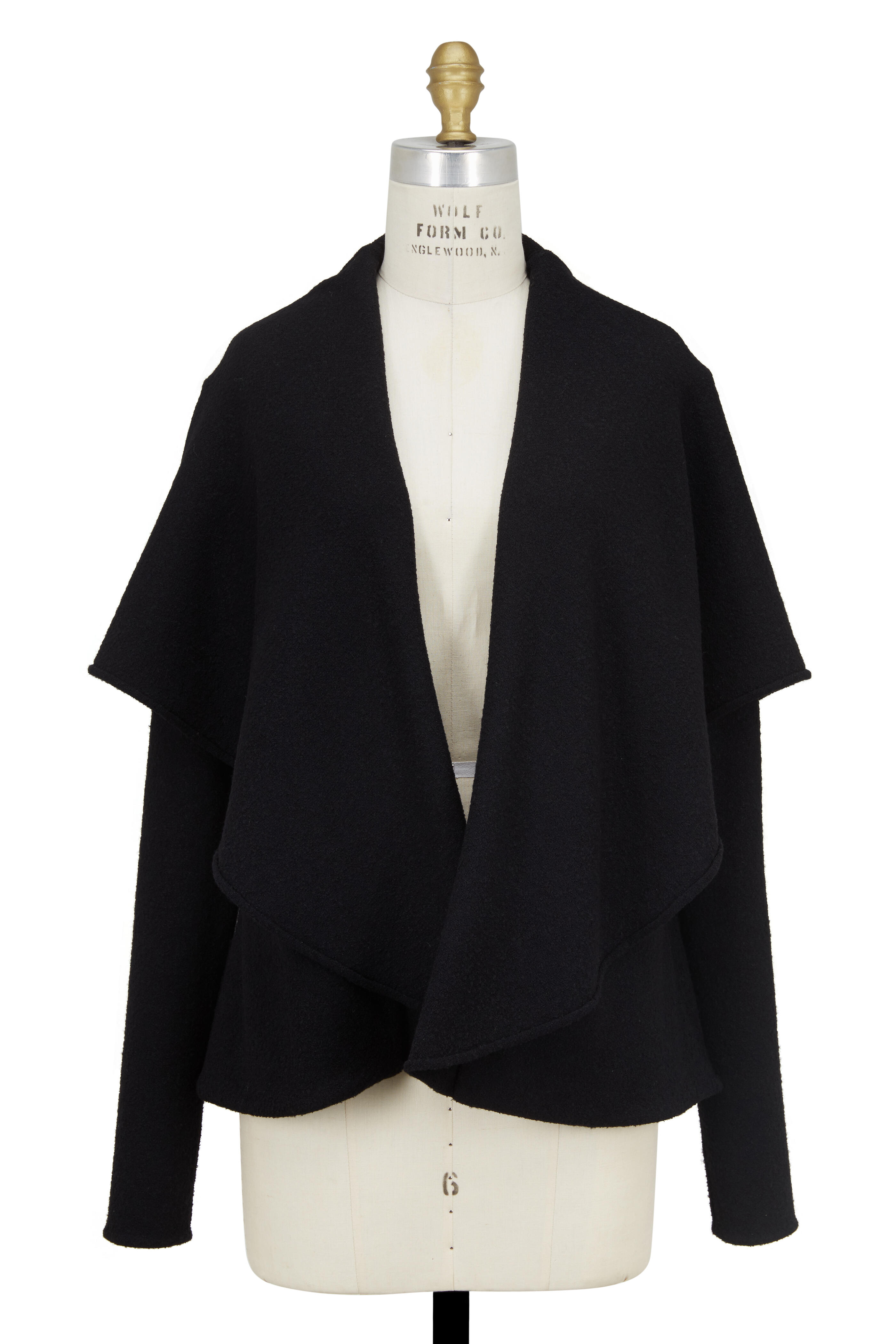 Norisol Ferrari - Black Stretch Wool Short Jacket