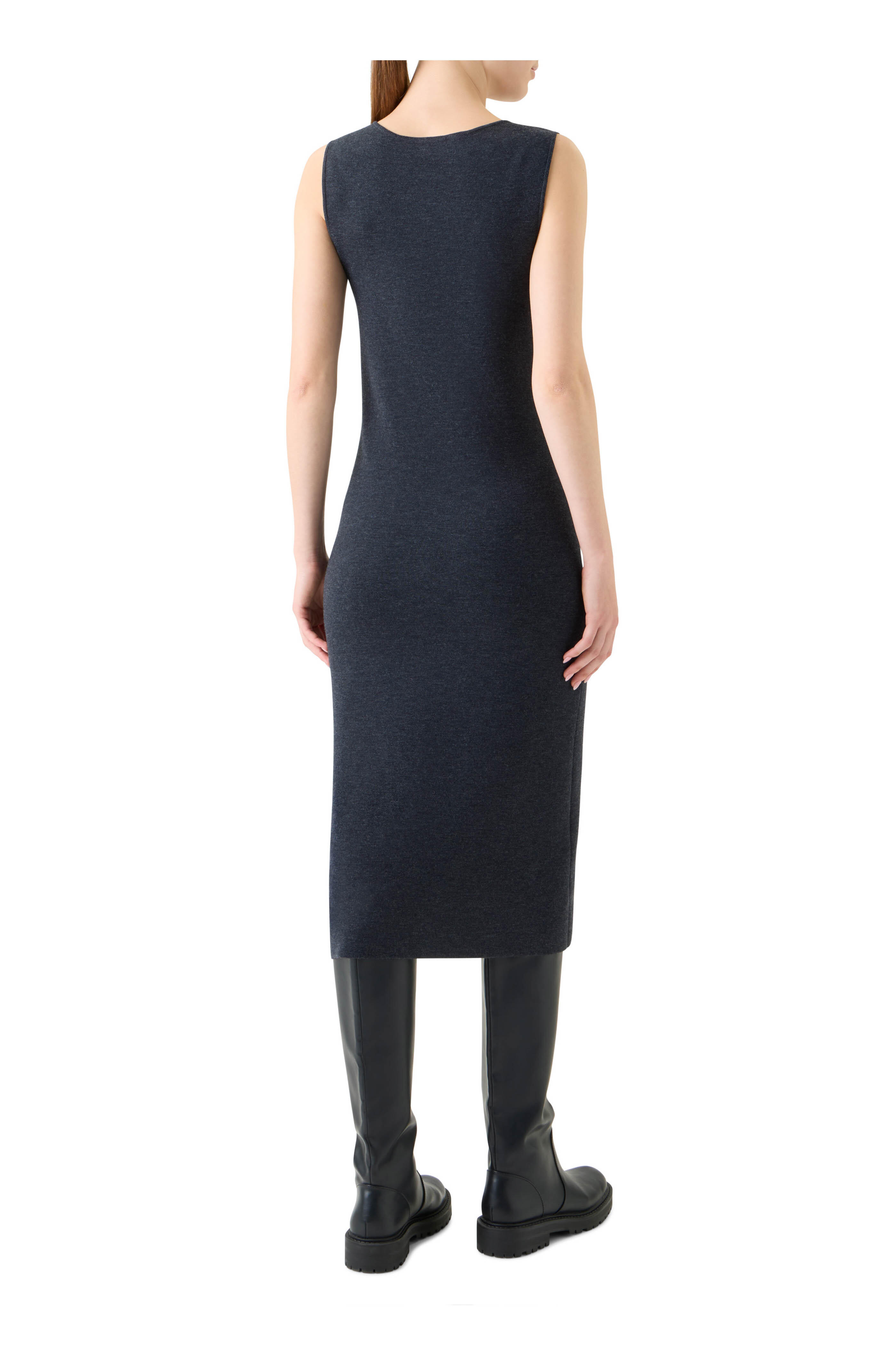Akris Punto - Charcoal Gray Tube Milano Knit Dress
