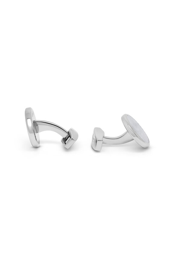 Tateossian - Rotondo Guilloché Mother of Pearl Cufflinks