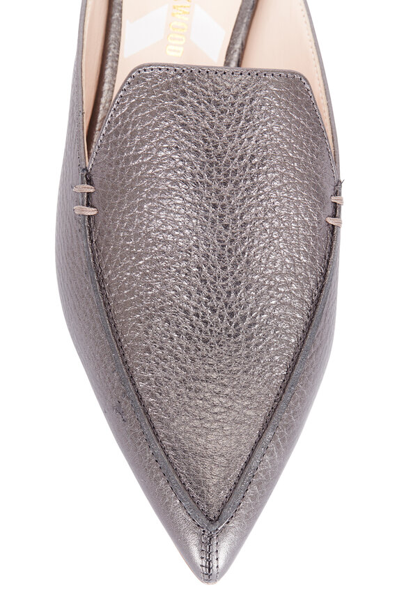 Nicholas Kirkwood - Beya Pewter Leather Pointed Mule 