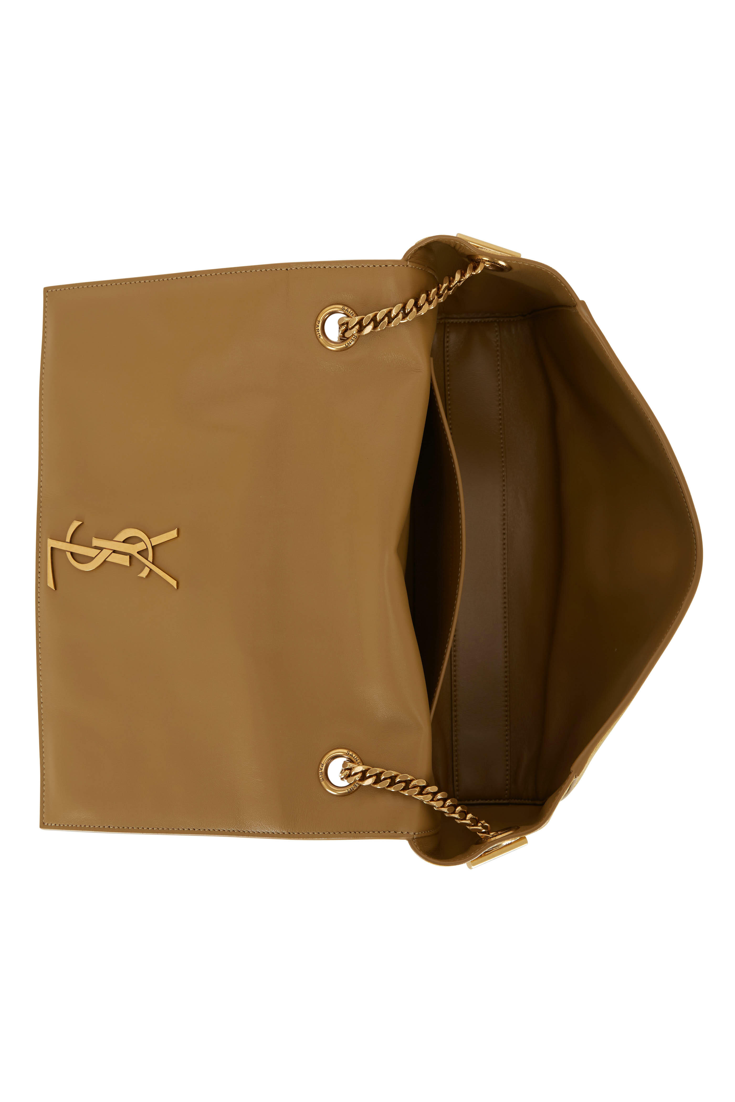 Beige Kate medium reversible suede shoulder bag