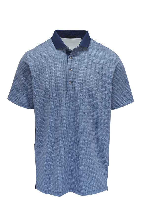 Greyson Fjord Blue Block G Polo