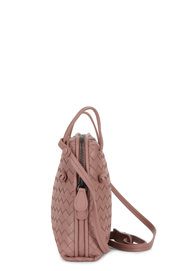 Bottega Veneta - Pillow Dark Rose Intrecciato Small Crossbody