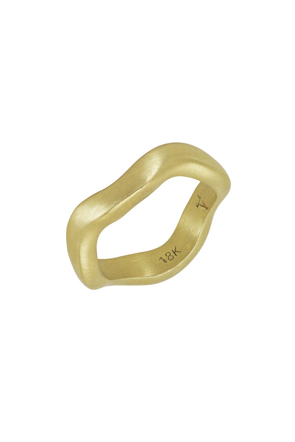 Mindy Fox River Yellow Gold Ring