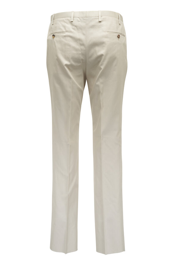 Kiton - Solid Tan Cotton Suit