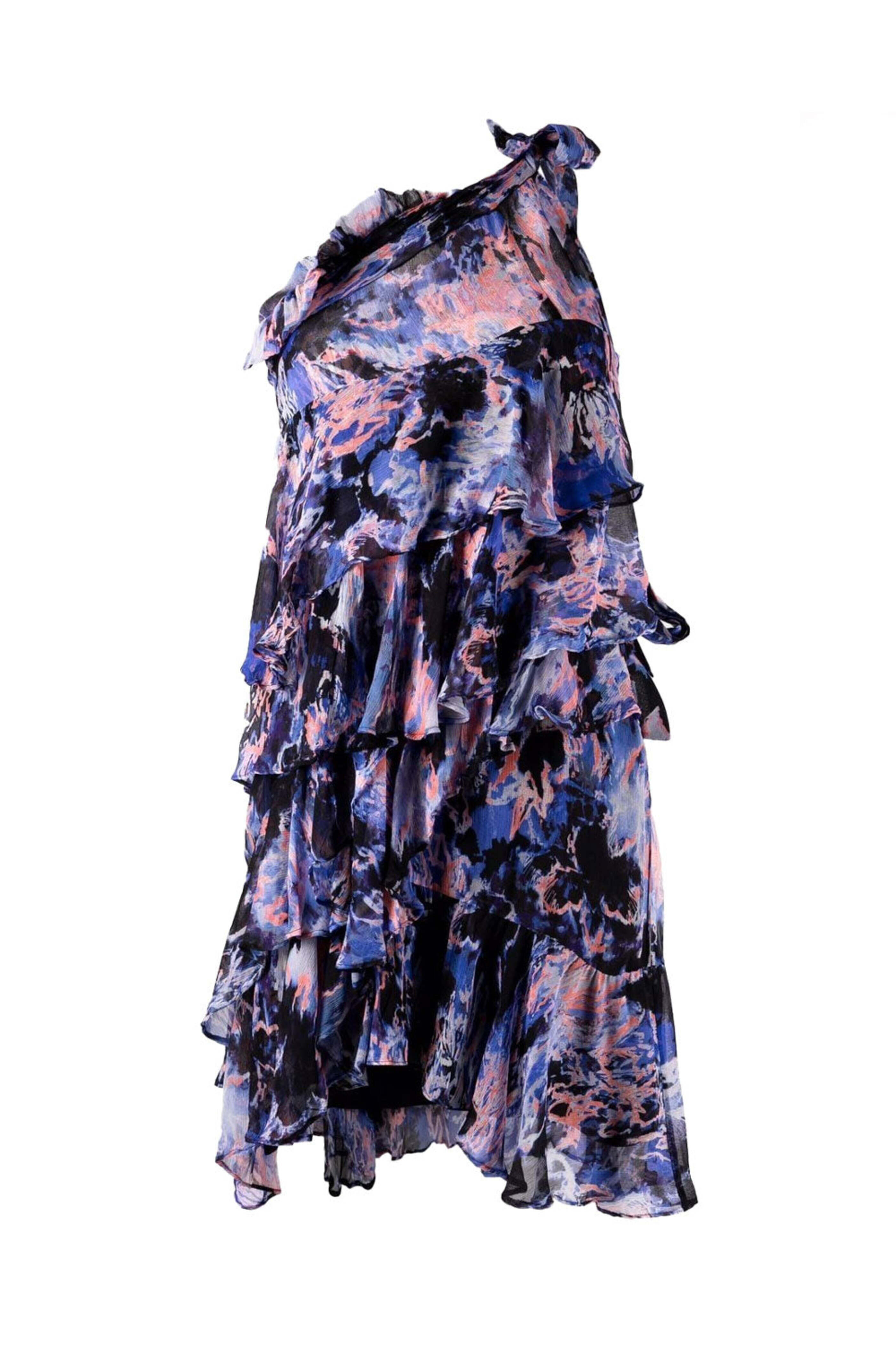 IRO - Black Multi Jofrey One Shoulder Dress