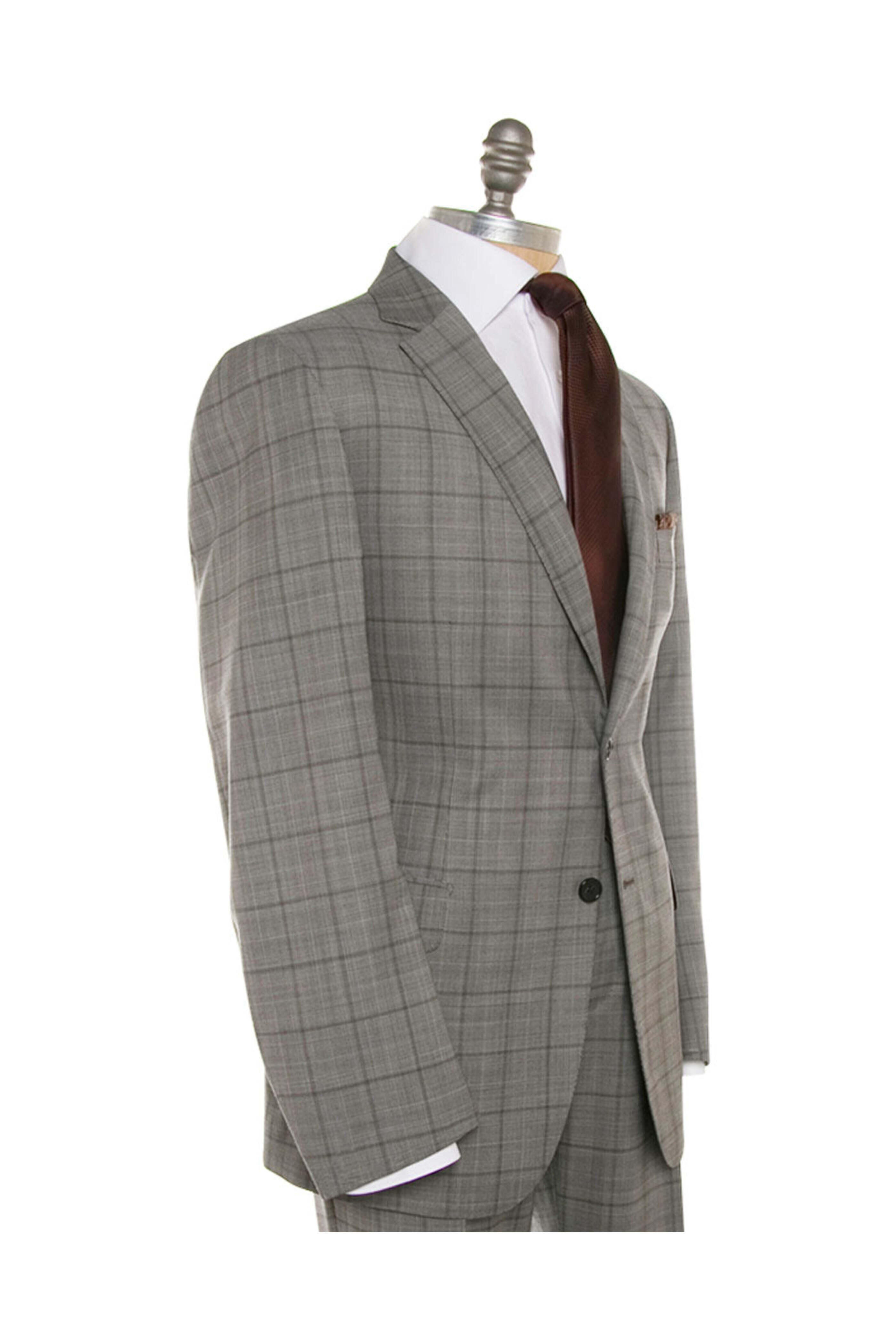 Brioni - Light Grey Glen Plaid Suit