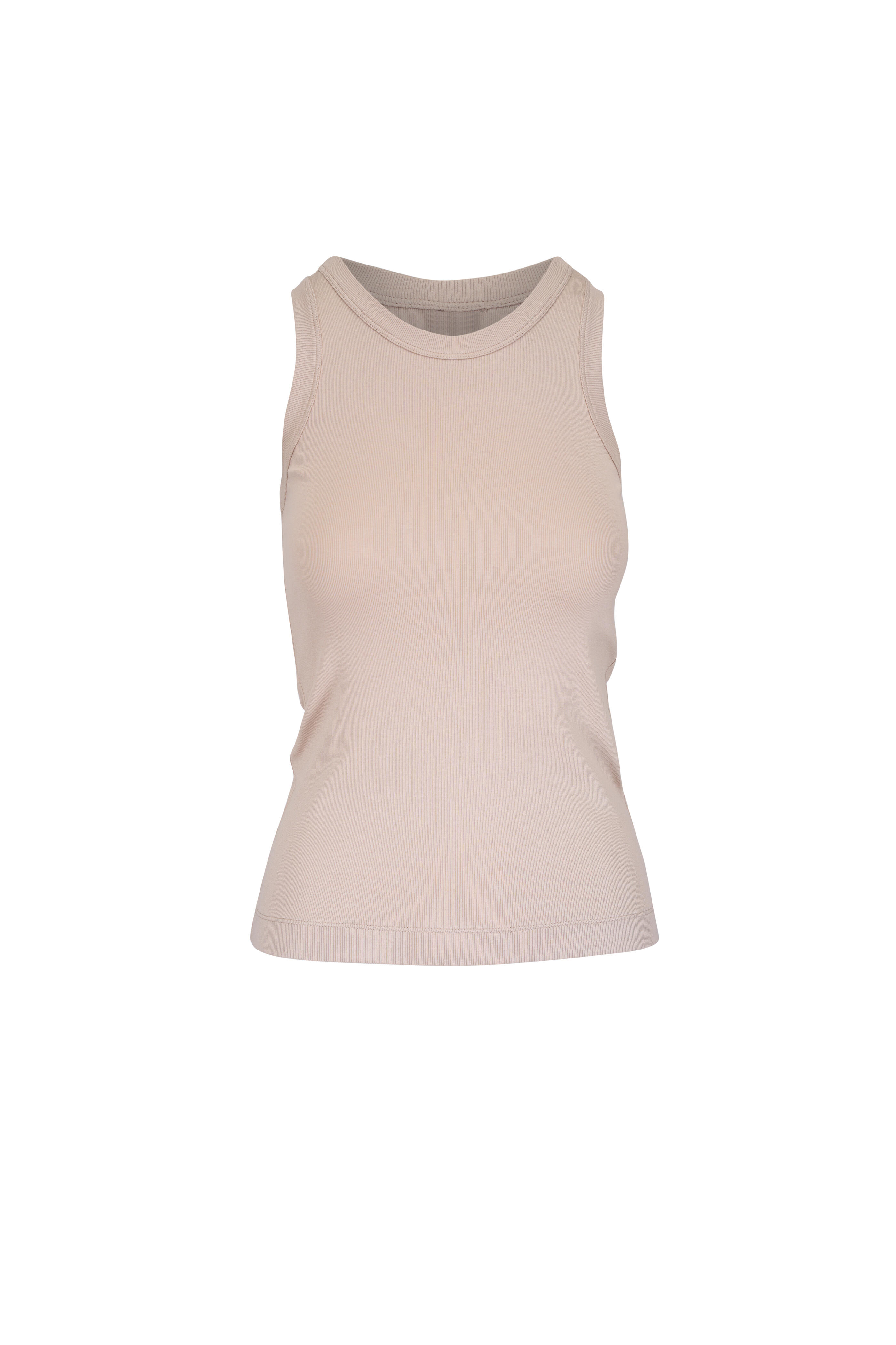 Brunello Cucinelli - Beige Monili Trim Rib Tank