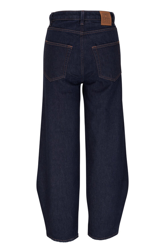 Totême - Raw Blue Barrel Leg Denim Pant