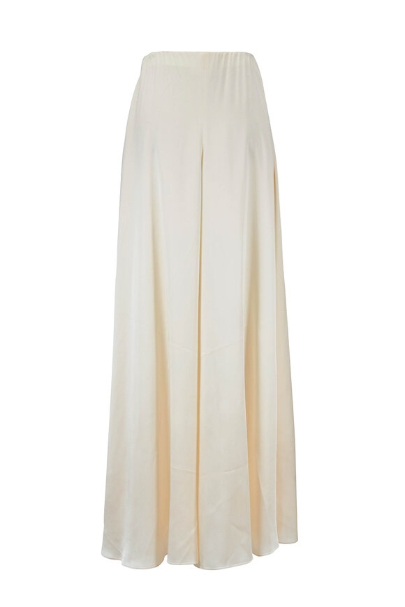 Rosetta Getty - Shell Satin Wide Leg Palazzo Pant