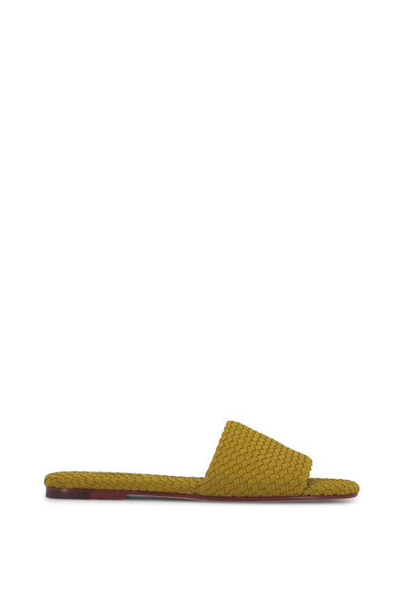 Naghedi - St. Barth's Chartreuse Woven Slide