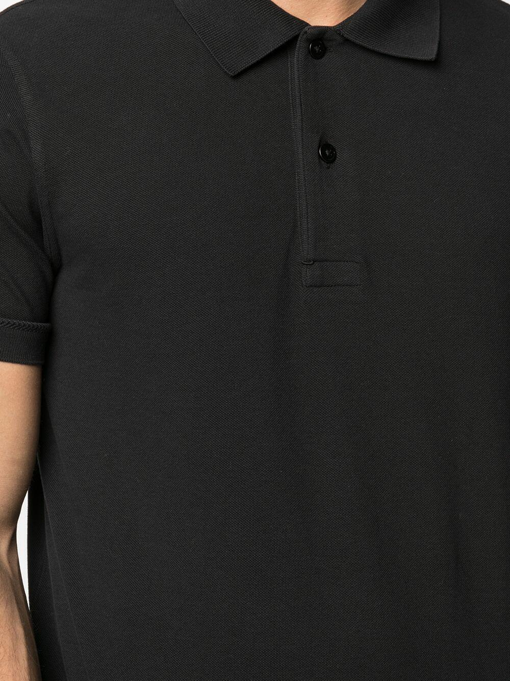 Tom Ford - Black Short Sleeve Piqué Tennis Polo
