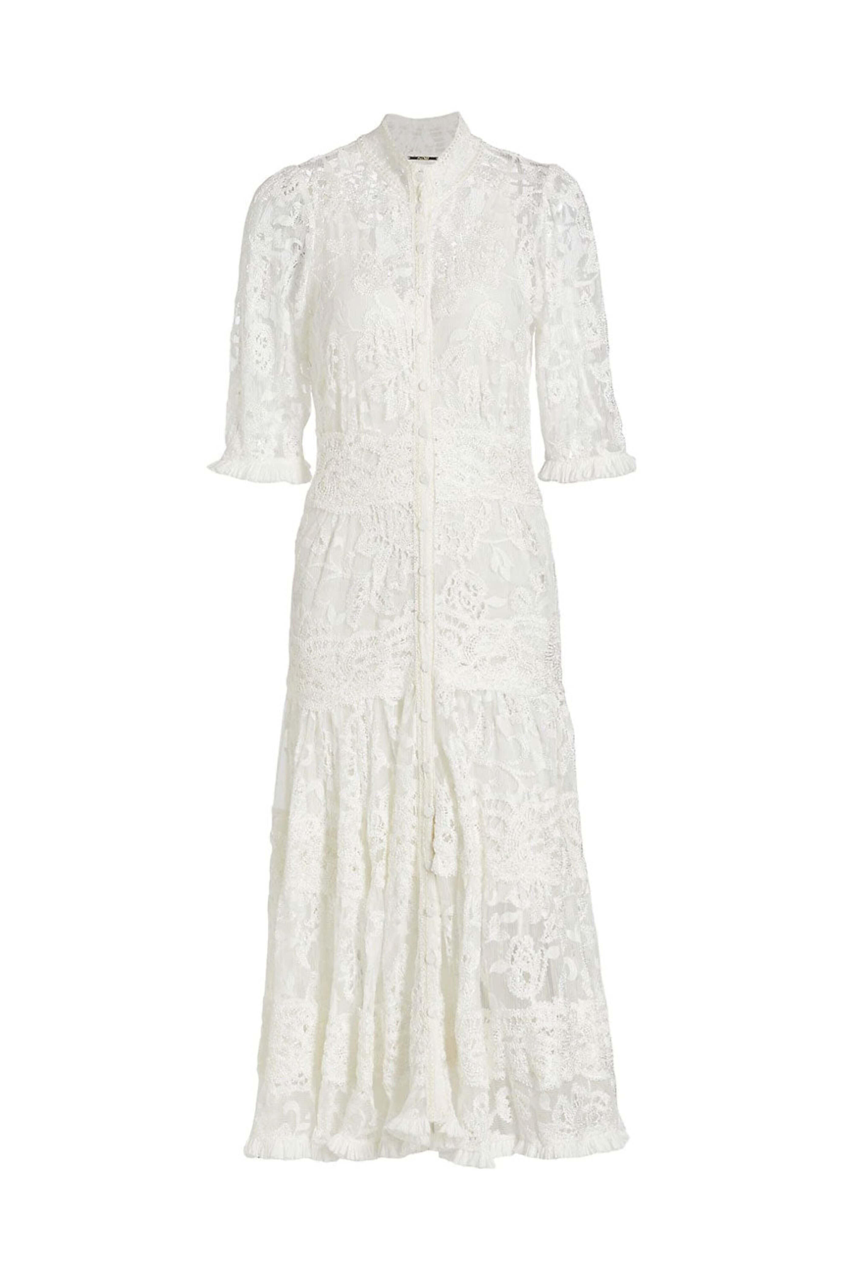 Alexis - Porcelain Lace Maxime Midi Dress