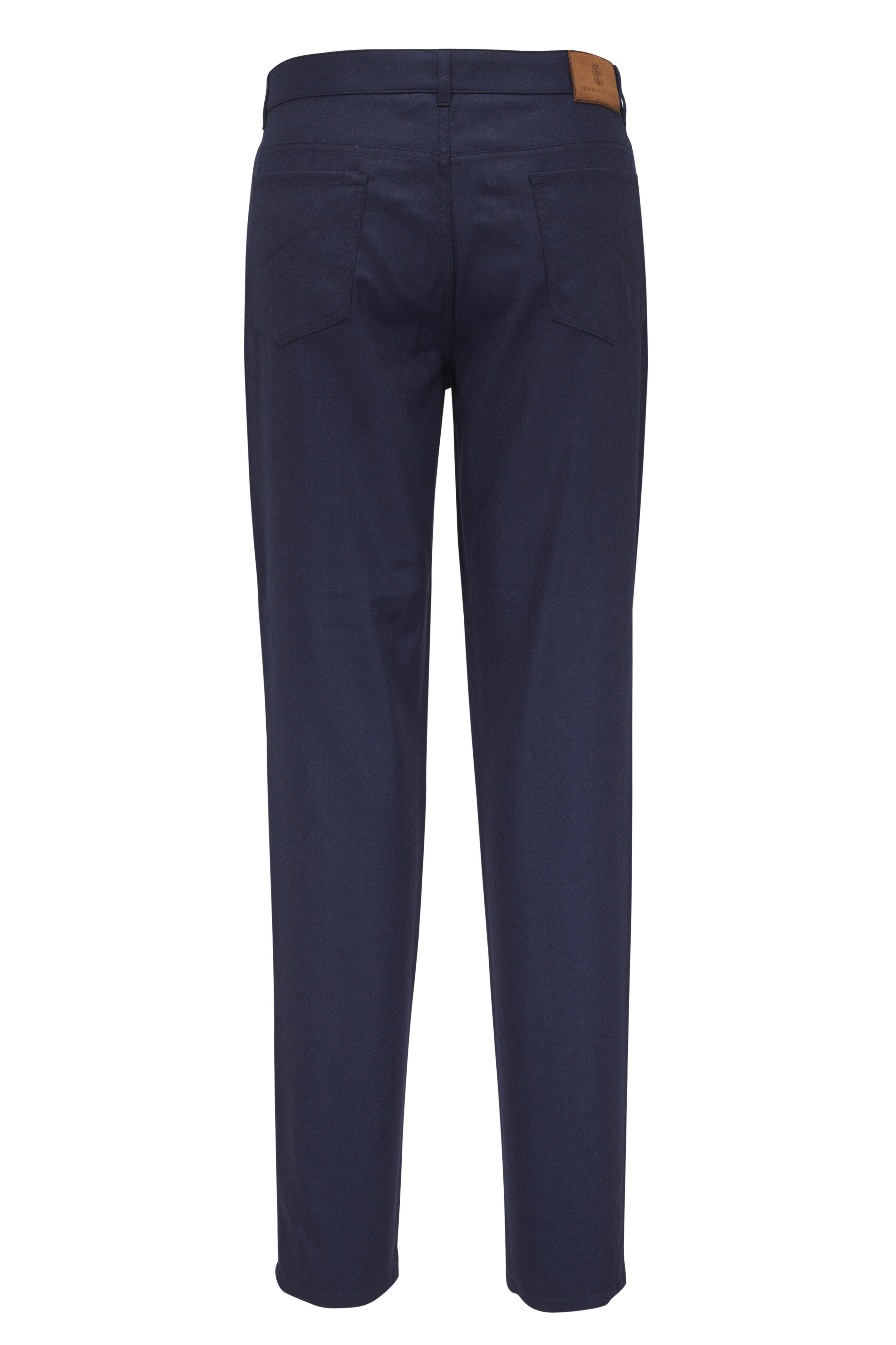 Brunello Cucinelli - Navy Wool Five Pocket Pant