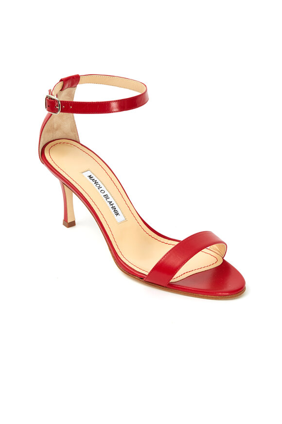 2025SS【MANOLO BLAHNIK】チャアム パテントレザーサンダル MANOLO BLAHNIK Callamu 50 パテントレザー ミュール | NET-A-PORTER