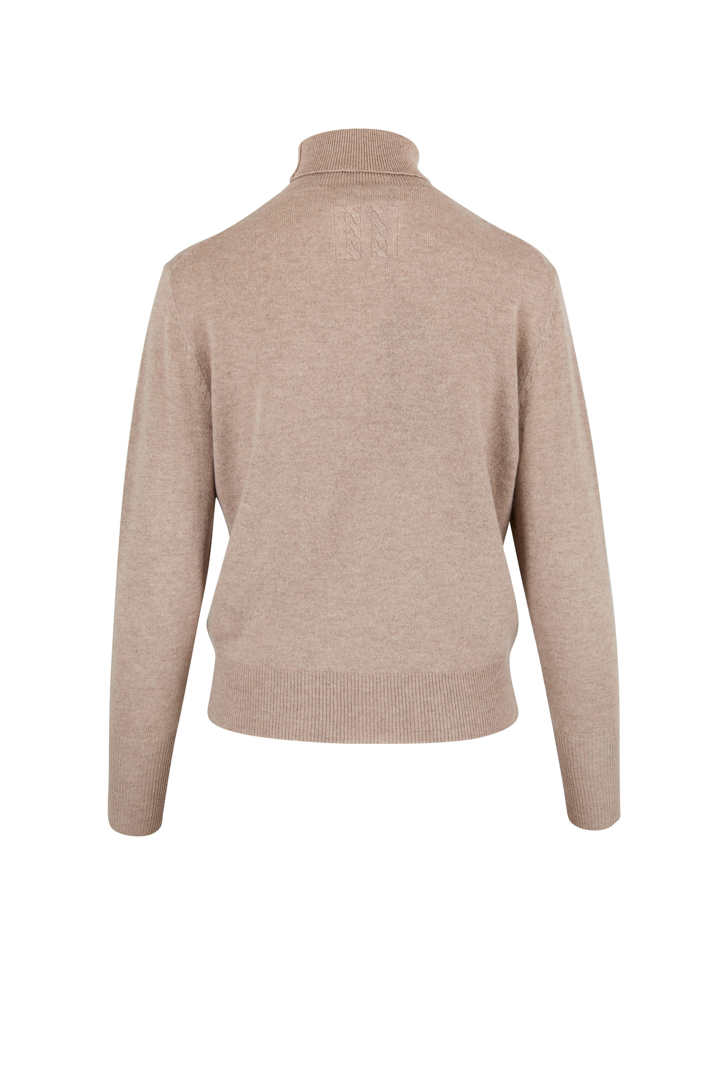 Nili Lotan Ralphie Sand Cashmere Sweater Mitchell Stores