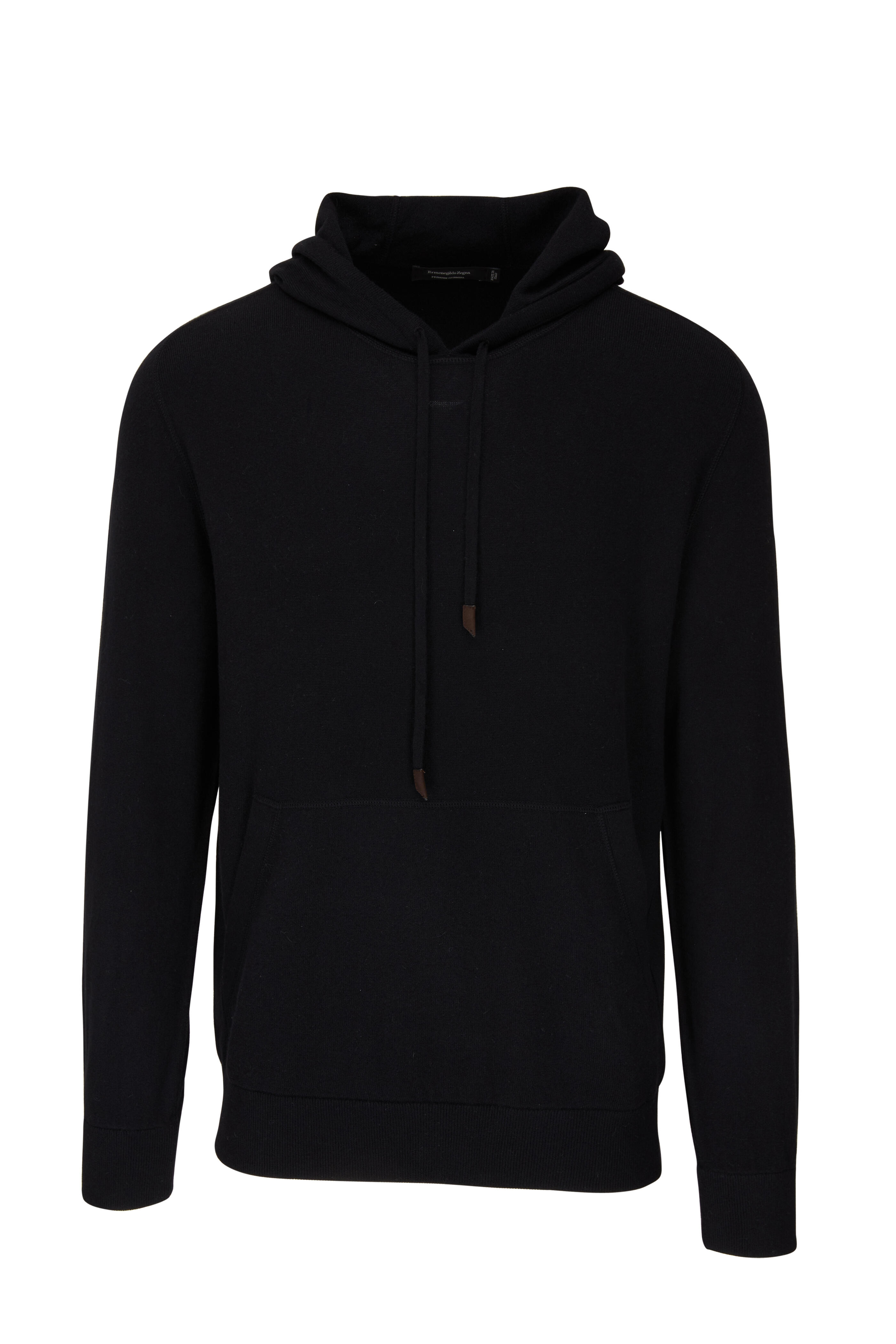 Zegna - Black Cashmere Hoodie | Mitchell Stores