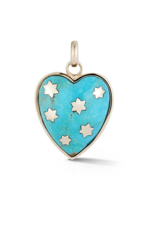 Storrow Yellow Gold Turquoise Anna Charm