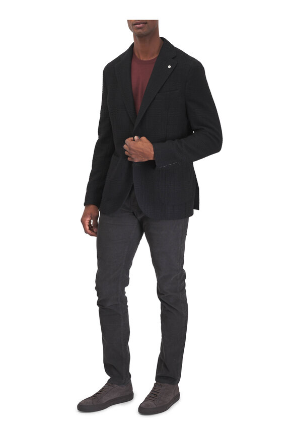 Fedeli Brick Superfine Wool Crewneck - view 2