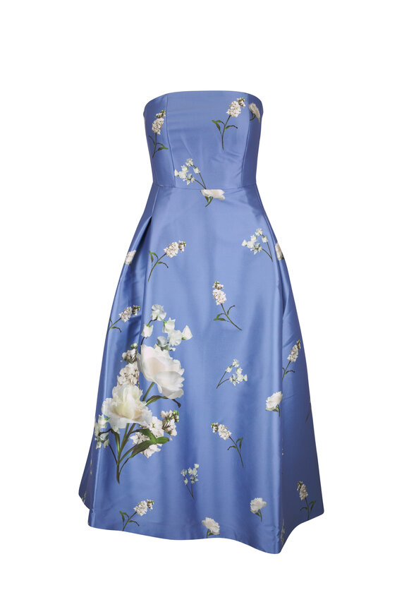Sachin Babi Shay Twilight Roses Strapless Dress - view 1