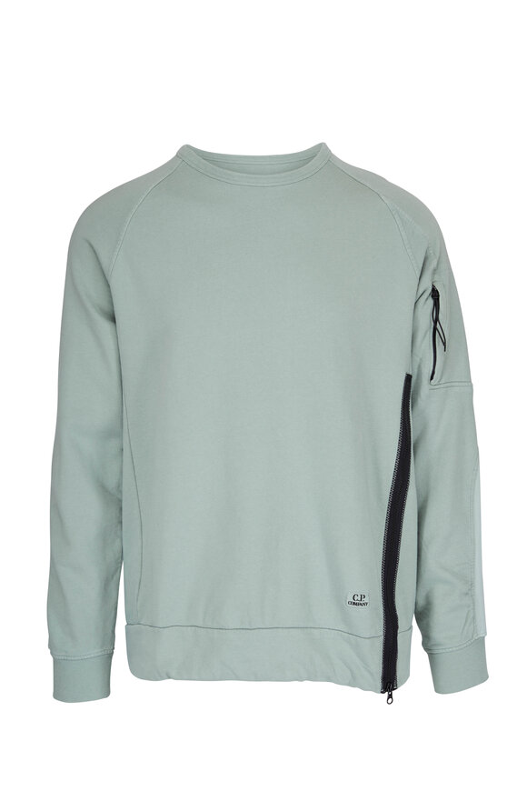 CP Company - Green Side Zip Sweatshirt