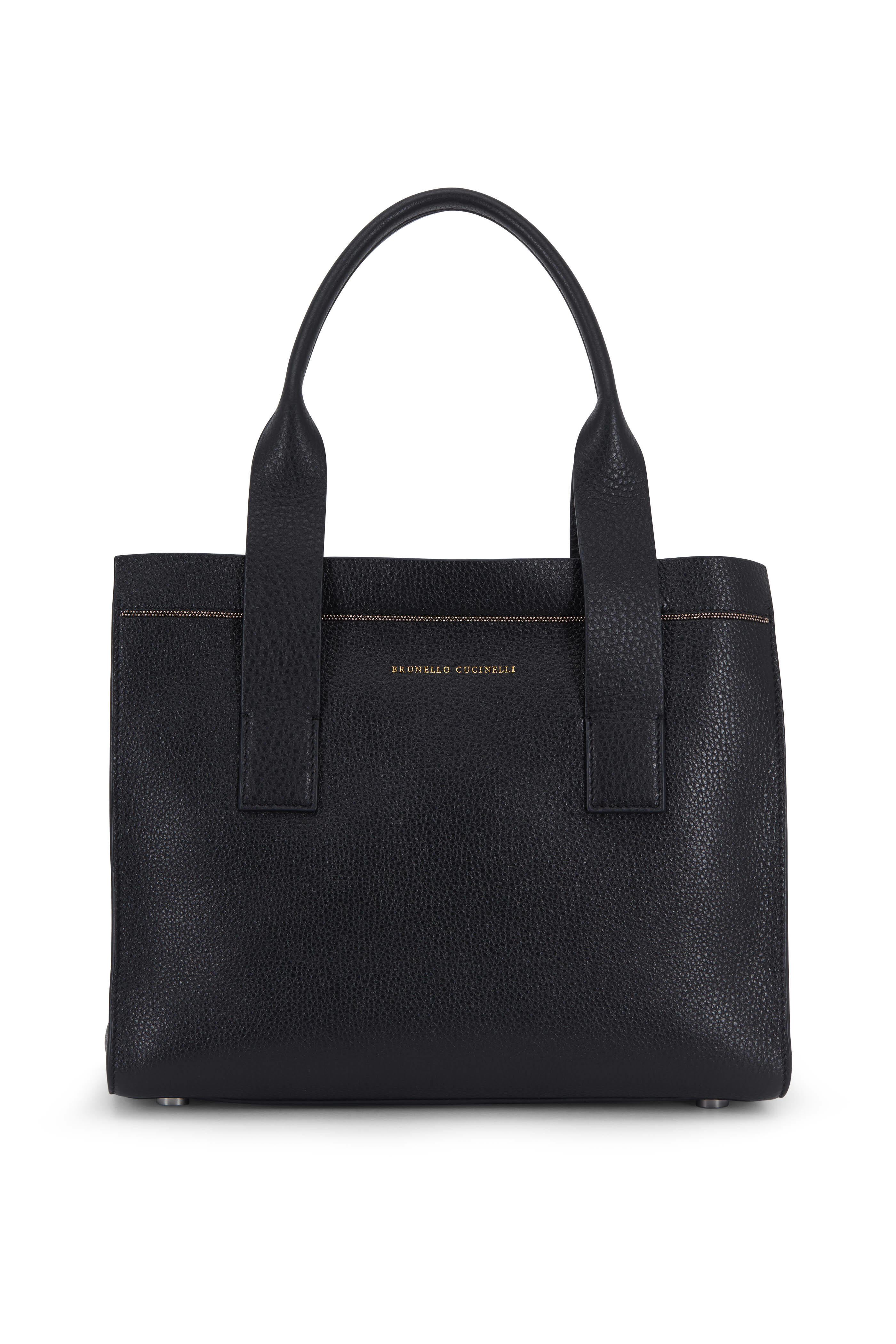 【定価40万BRUNELLO CUCINELLIイタリア製】希少✨️ バッグ Brunello Cucinelli - Exclusively Ours! Black Leather Small