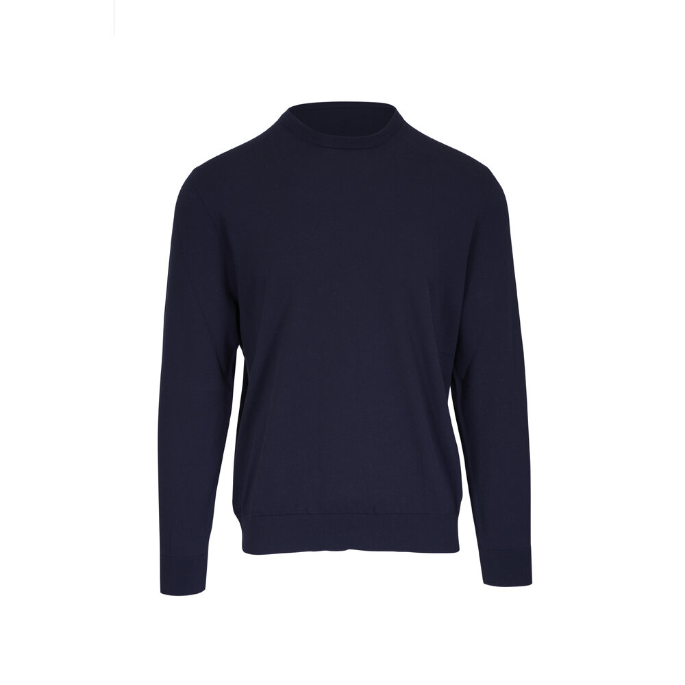 ★関税込み★ Loro PianaN BLUE NAVY KNITWEAR Loro Piana - Navy Baby Cashmere Classic V-Neck Sweater