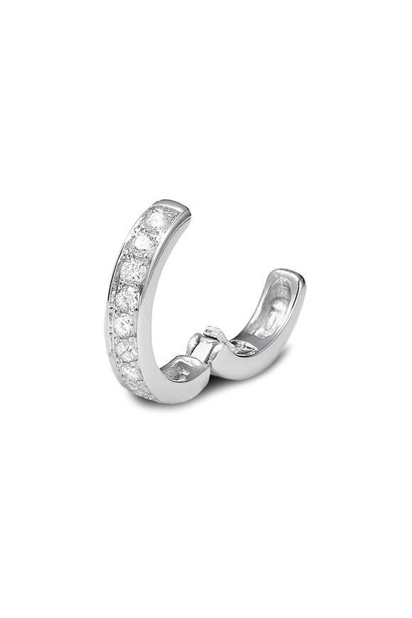 Nam Cho 18k White Gold Diamond Clip-On Ear Cuff - view 2