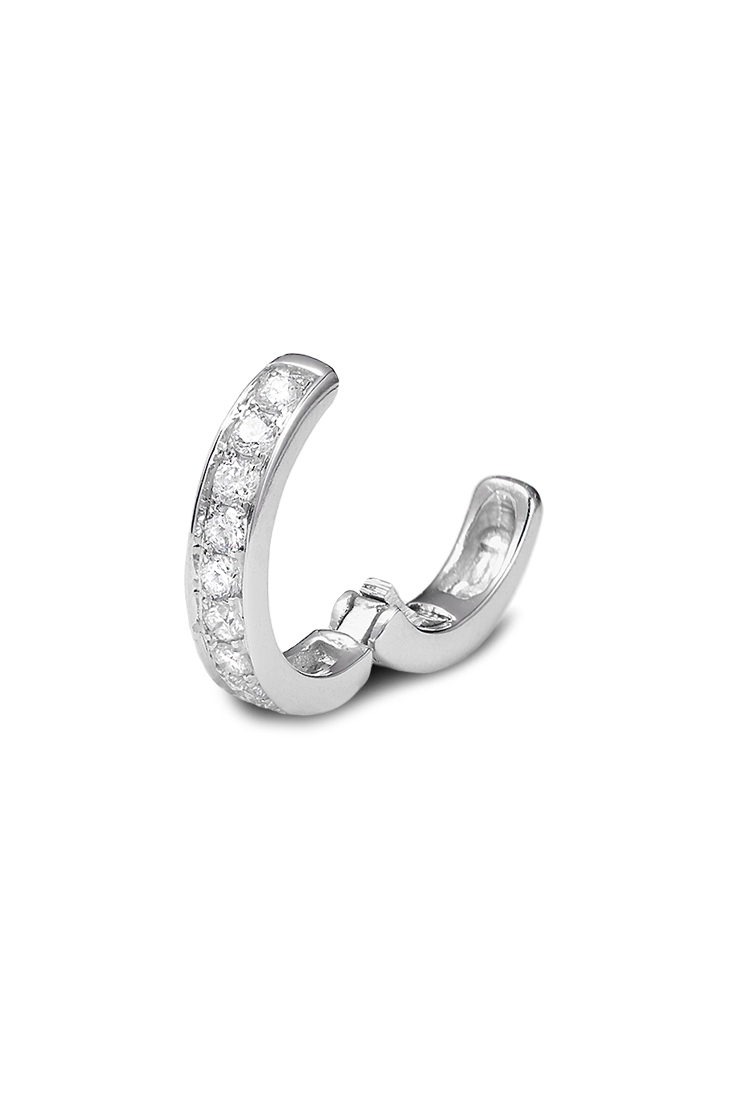 Nam Cho - 18k White Gold Diamond Clip-On Ear Cuff