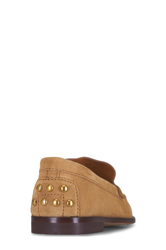 Tod's Gomma Ginger Suede Loafer - view 4