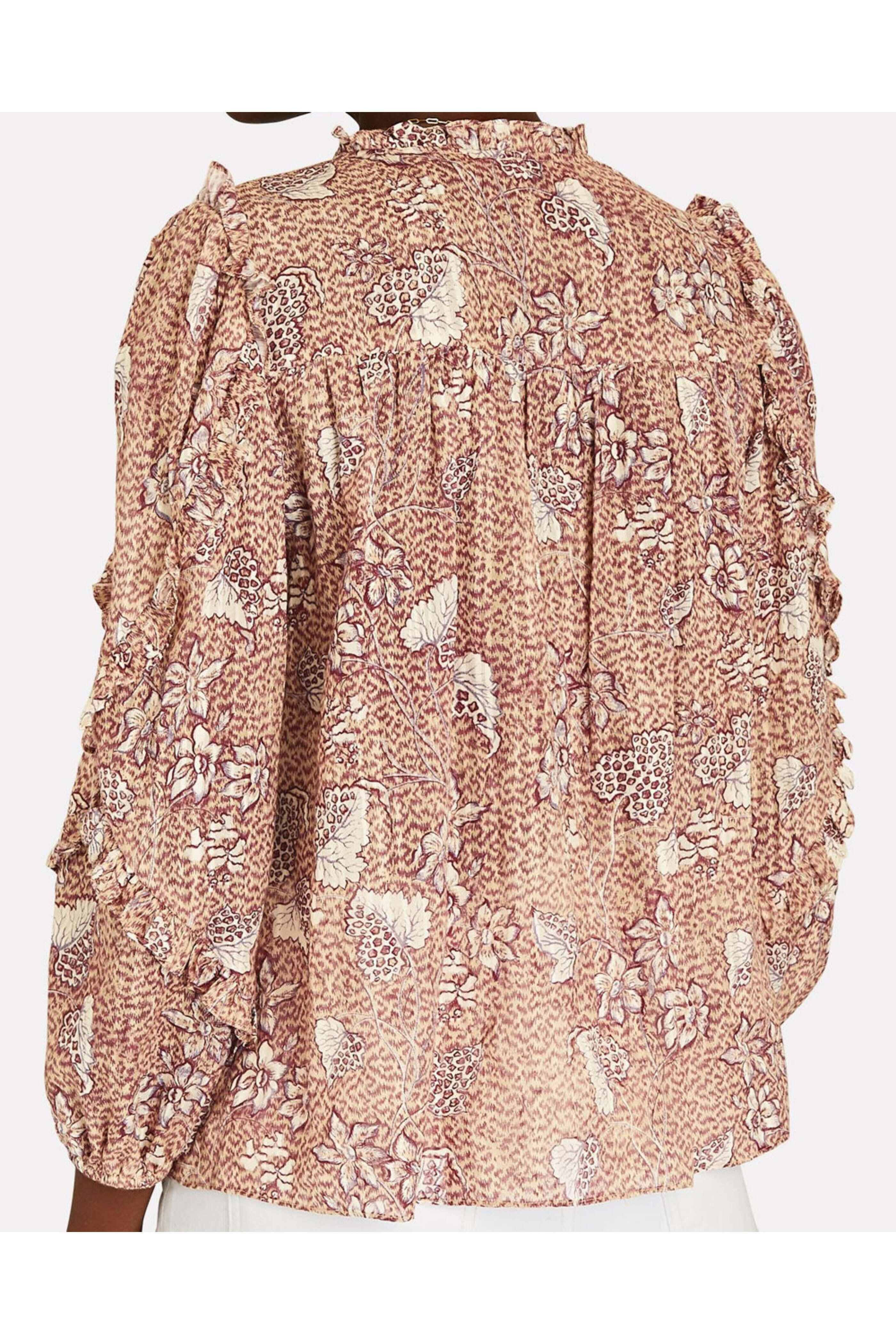 Ulla Johnson - Sandalwood Long Sleeve Manet Blouse