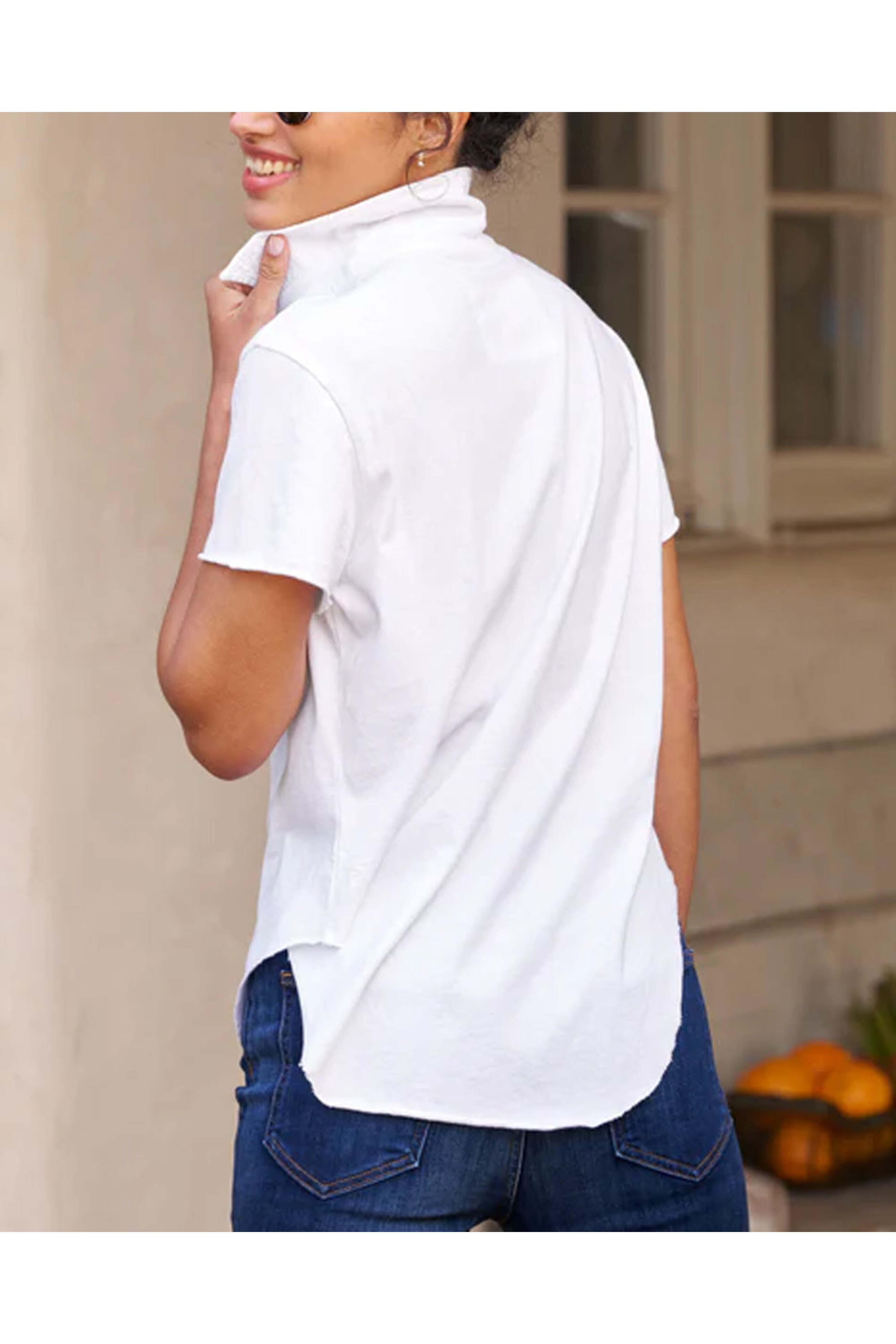 Frank & Eileen - White Charlotte Polo