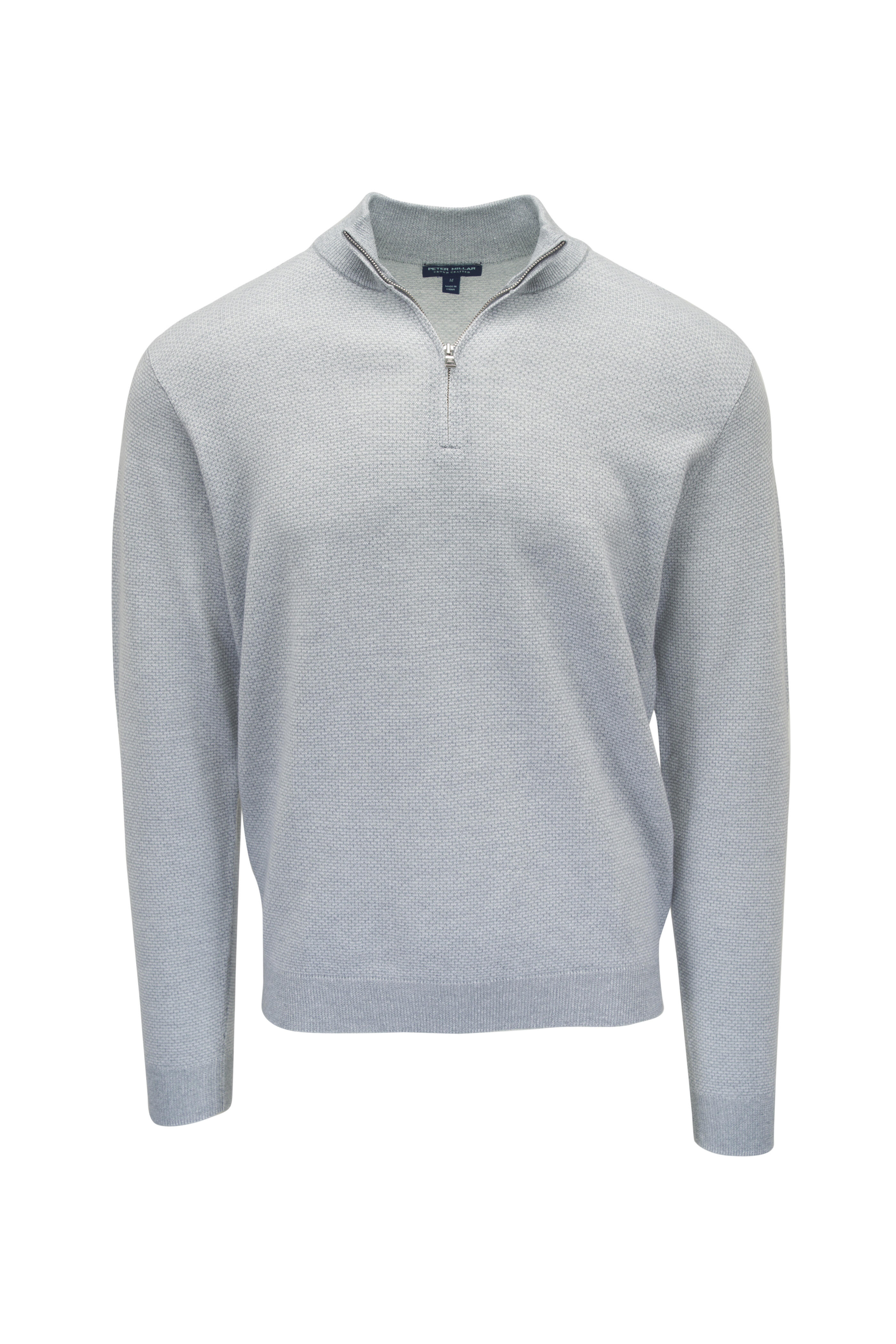 Peter Millar - Ashland British Gray Quarter Zip Pullover