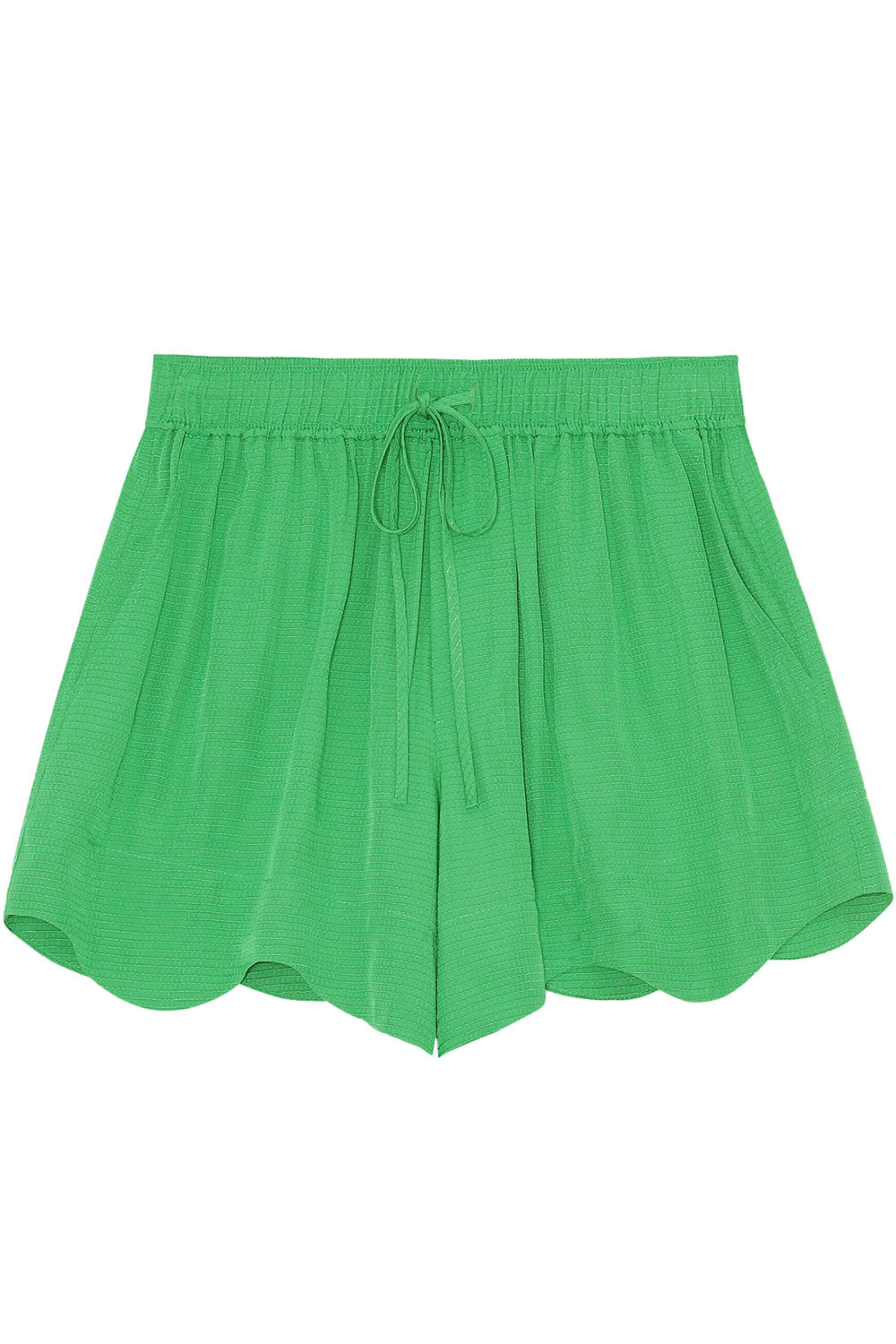 Ganni - Kelly Green Ripstop Drawstring Short | Mitchell Stores