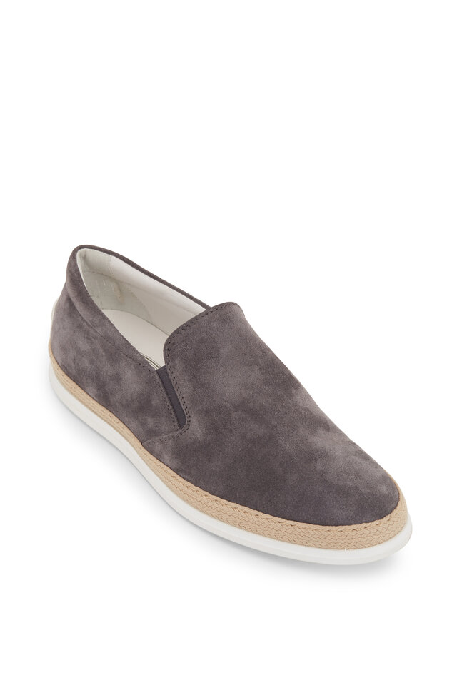 Trask Seymour Stone Suede Loafer Mitchell Stores