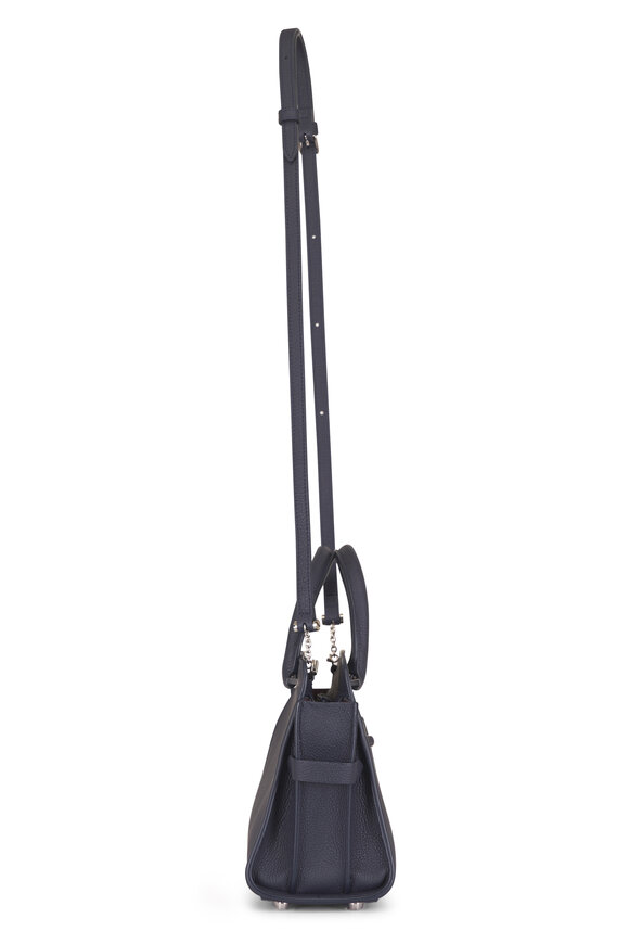 Métier Mini Private Eye Midnight Leather Satchel - view 3