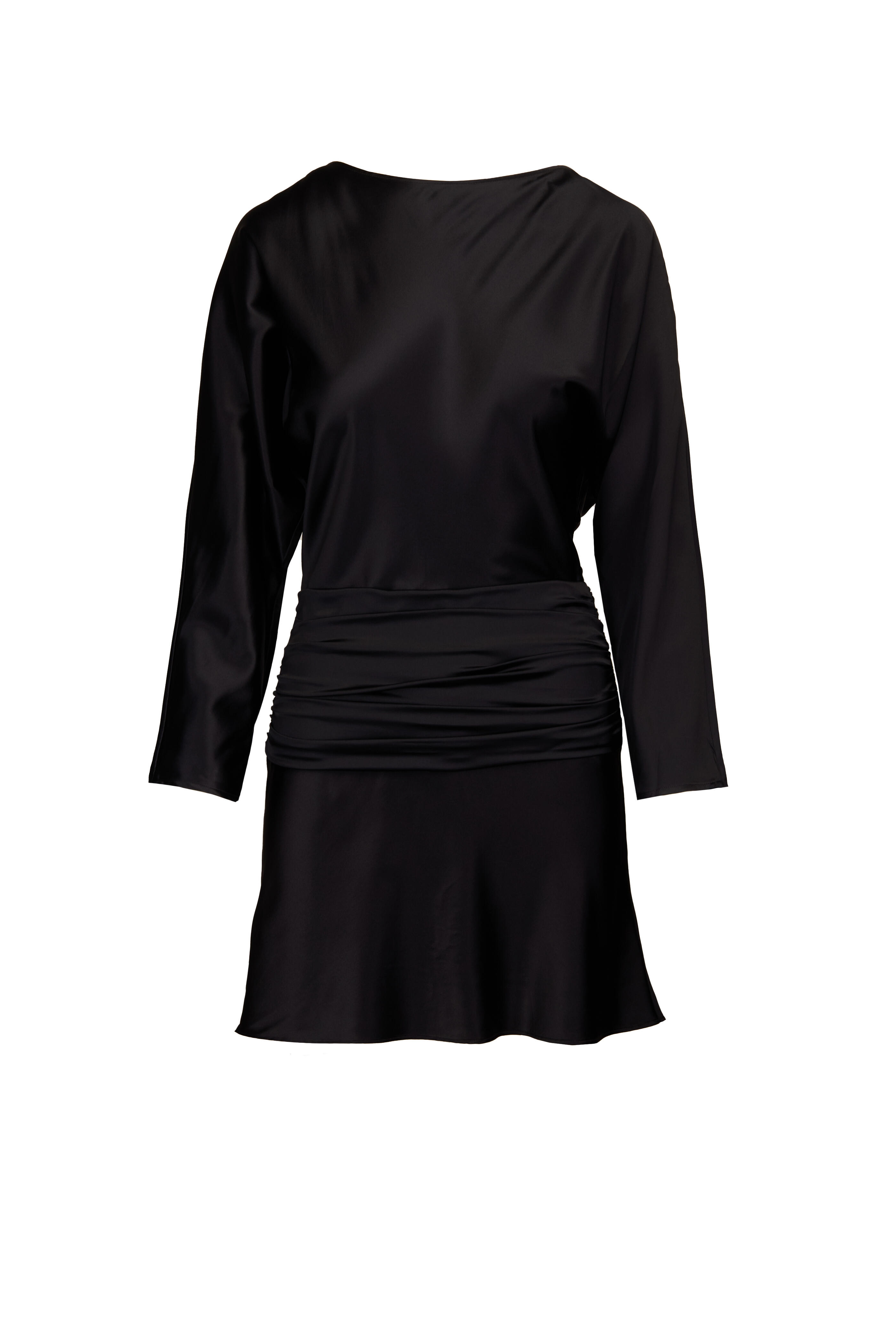 Staud - Freda Black Silk Mini Dress - view 1