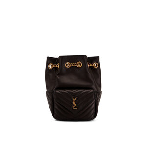 ショルダーバッグ・ポシェット SAINT LAURENT Large leather bucket bag Y leather bucket bag in black - Saint Laurent | Mytheresa