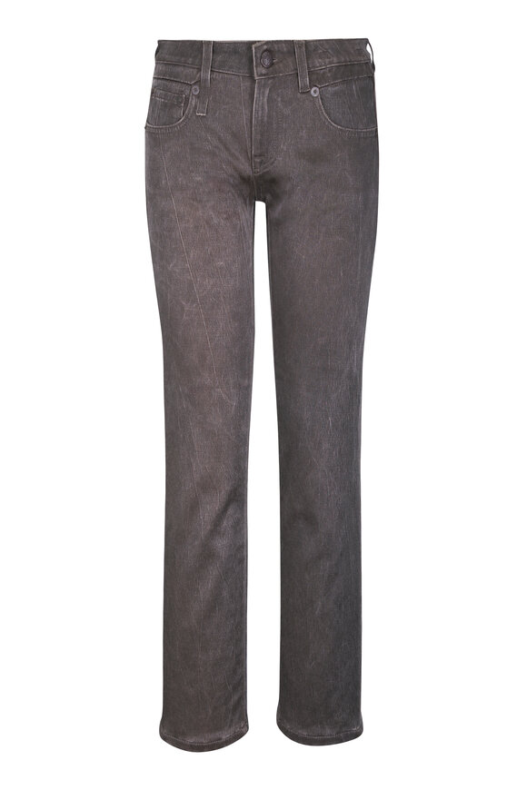 R13 Boy Straight Charcoal & Brown Jean - view 1