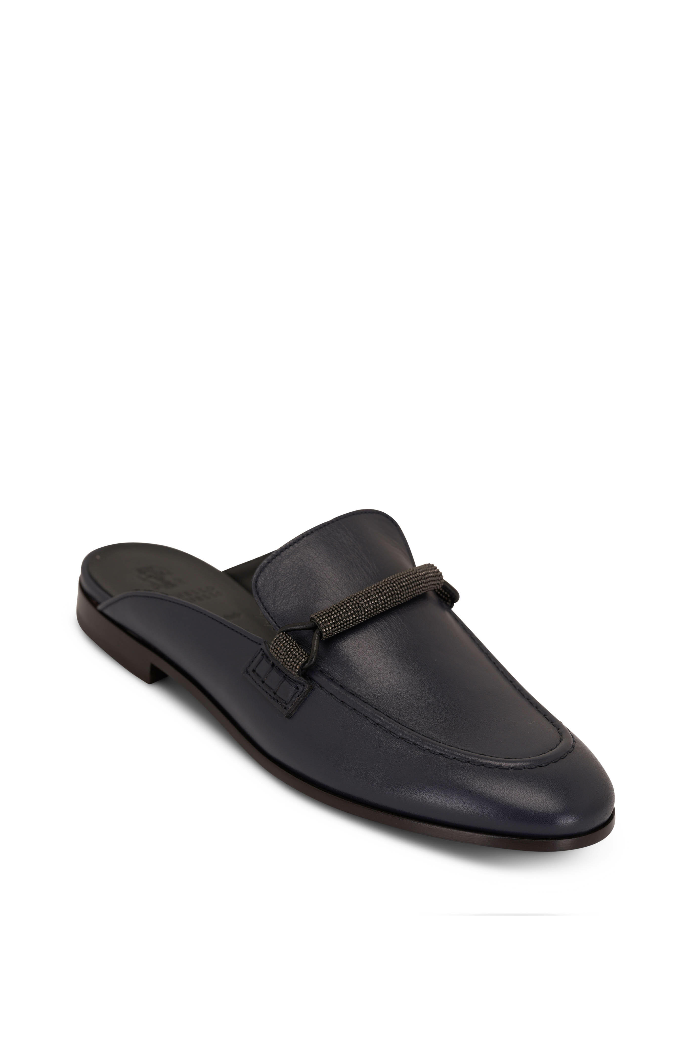 Brunello Cucinelli - Night Sky Leather Mule | Mitchell Stores