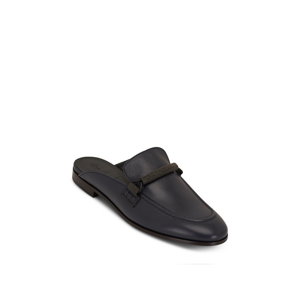 サンダル・ミュール BRUNELLO CUCINELLI Brunello Cucinelli - Night Sky Leather Mule | Mitchell Stores